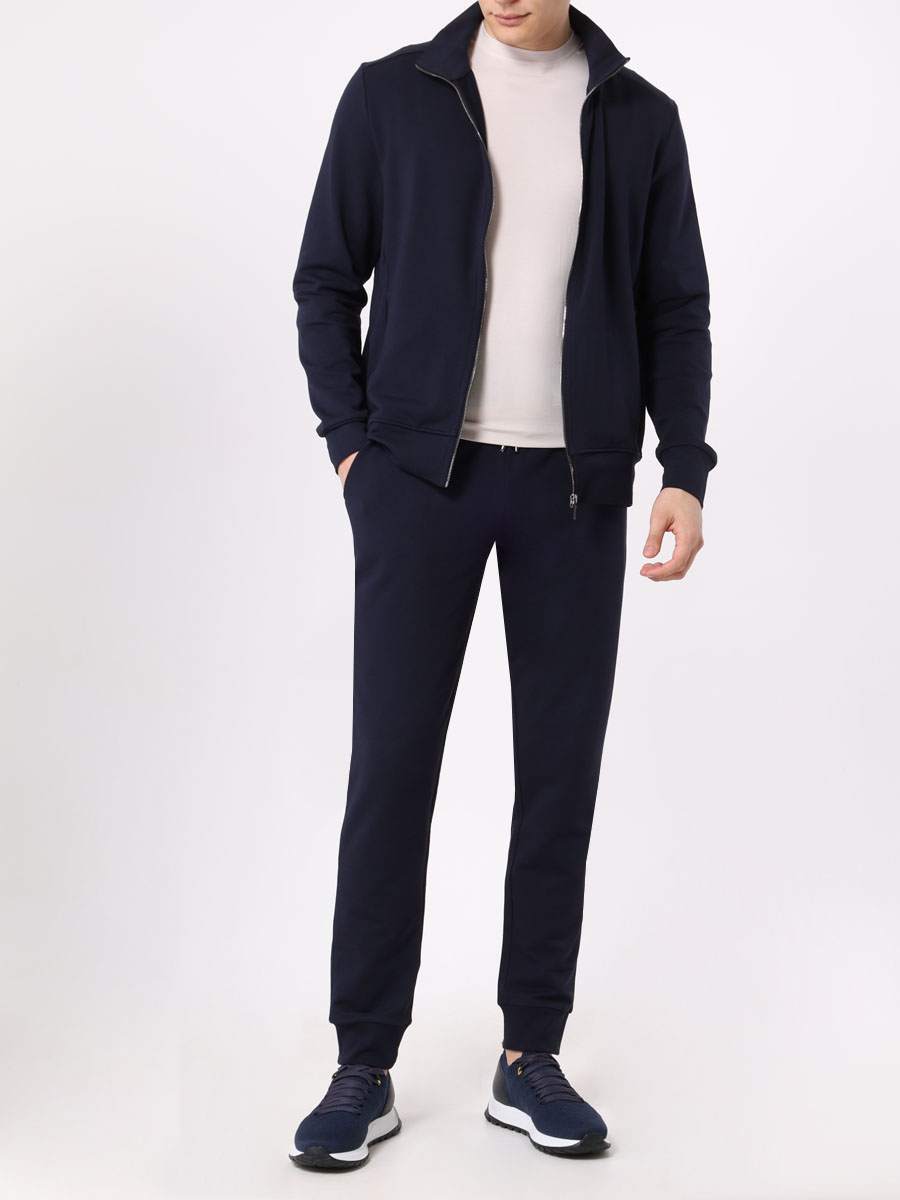 Костюм из хлопка и модала ZIMMERLI 1362-43707/1362-47007/448 Синий  Фото 2