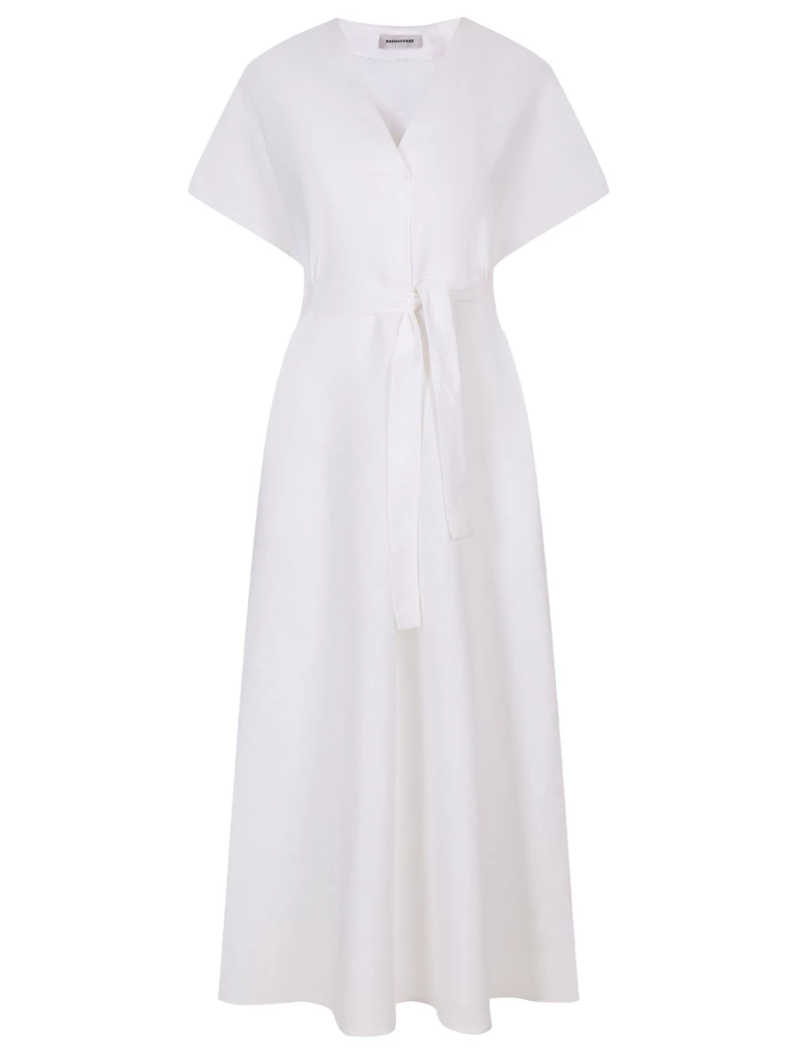 Платье льняное SASHAVERSE D151/Linen/9101.100/SS24 Белый 