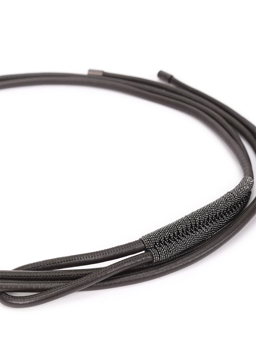 Пояс кожаный BRUNELLO CUCINELLI M0TUPC010 C062 Коричневый  Фото 3