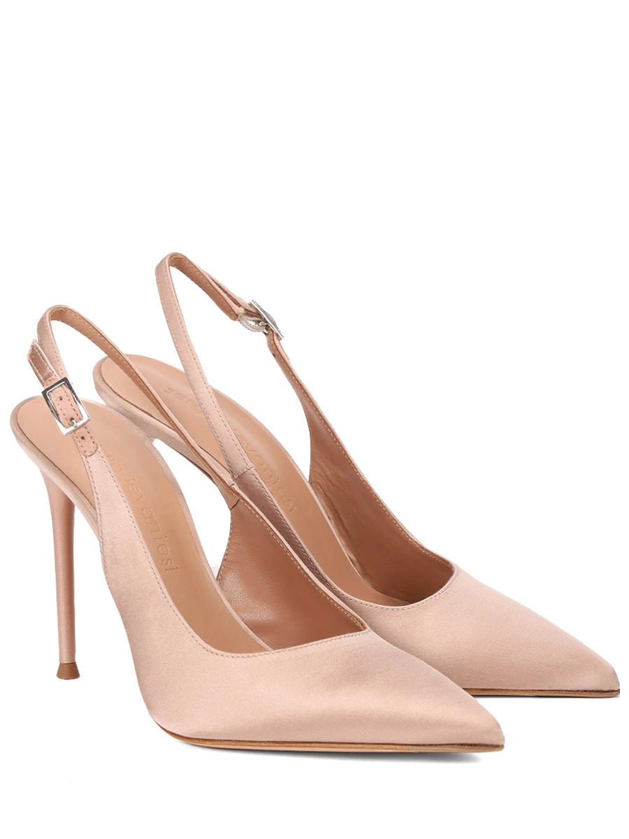 Туфли сатиновые SERGIO LEVANTESI LAURY4-RASO-NUDE Розовый  Фото 2
