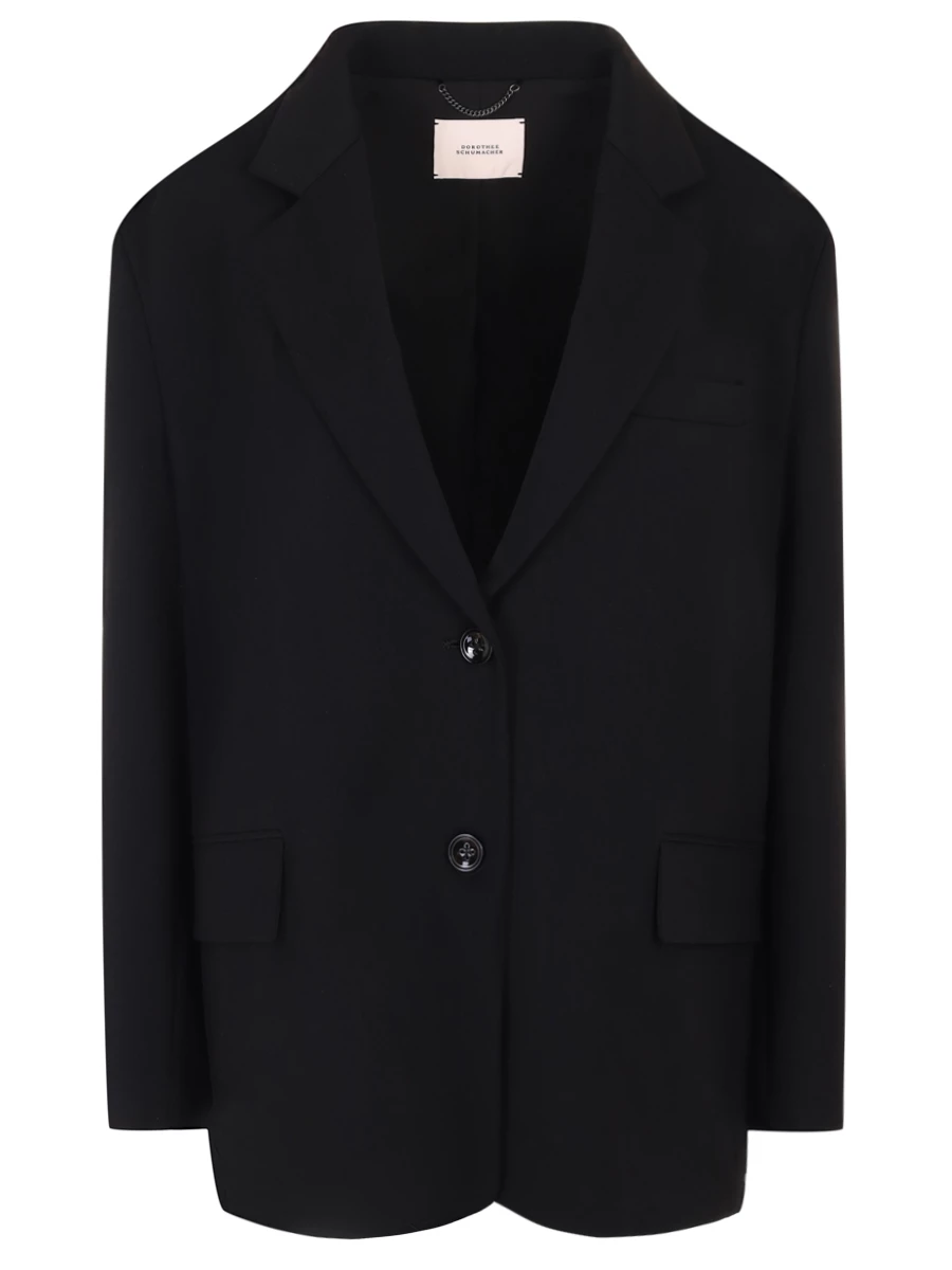 

Пиджак однотонный, Черный, 241/548002/999