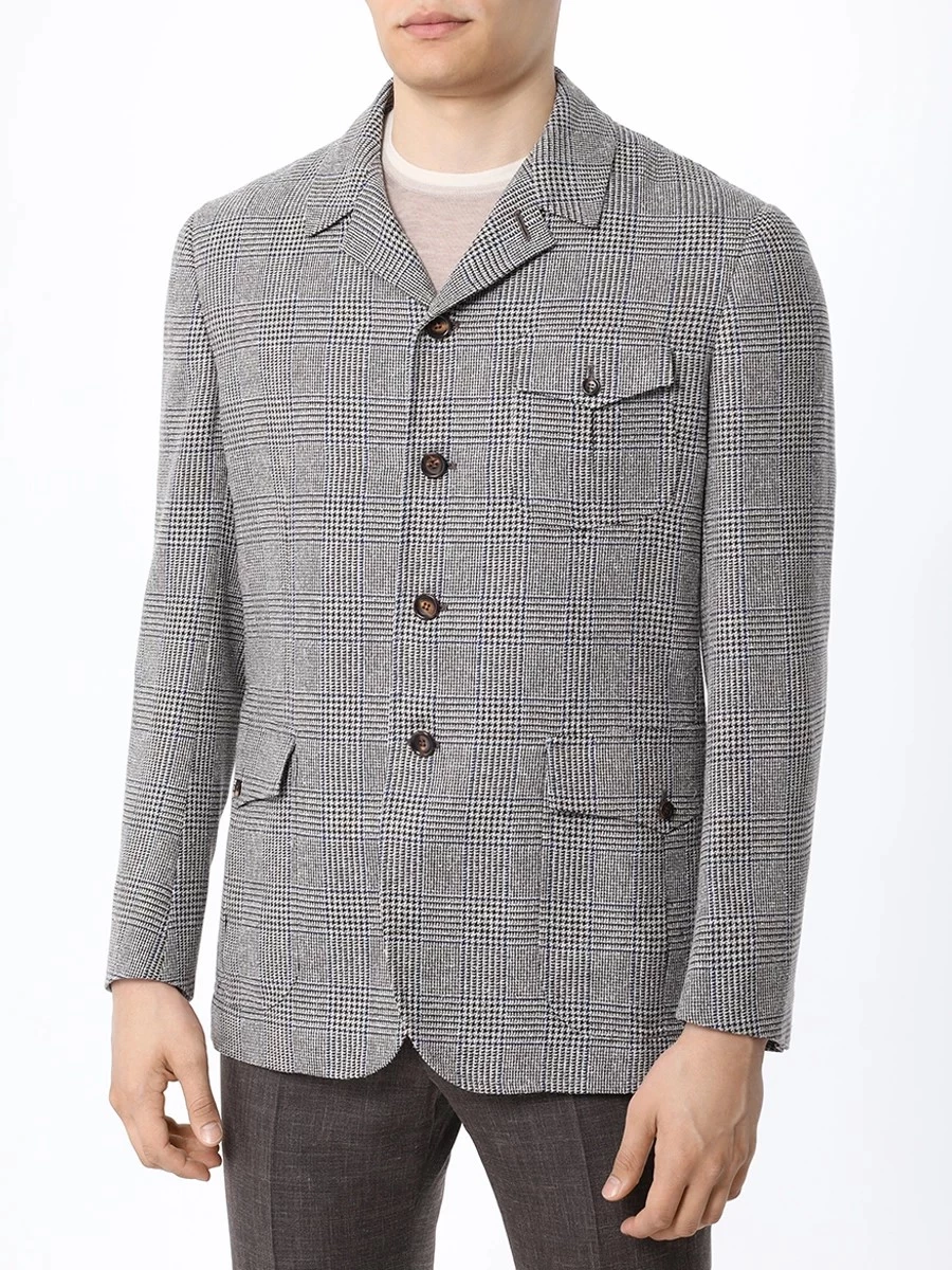 Пиджак шерстяной STILE LATINO GUTRIPOLI GM12443 NB25 б Серый  Фото 4