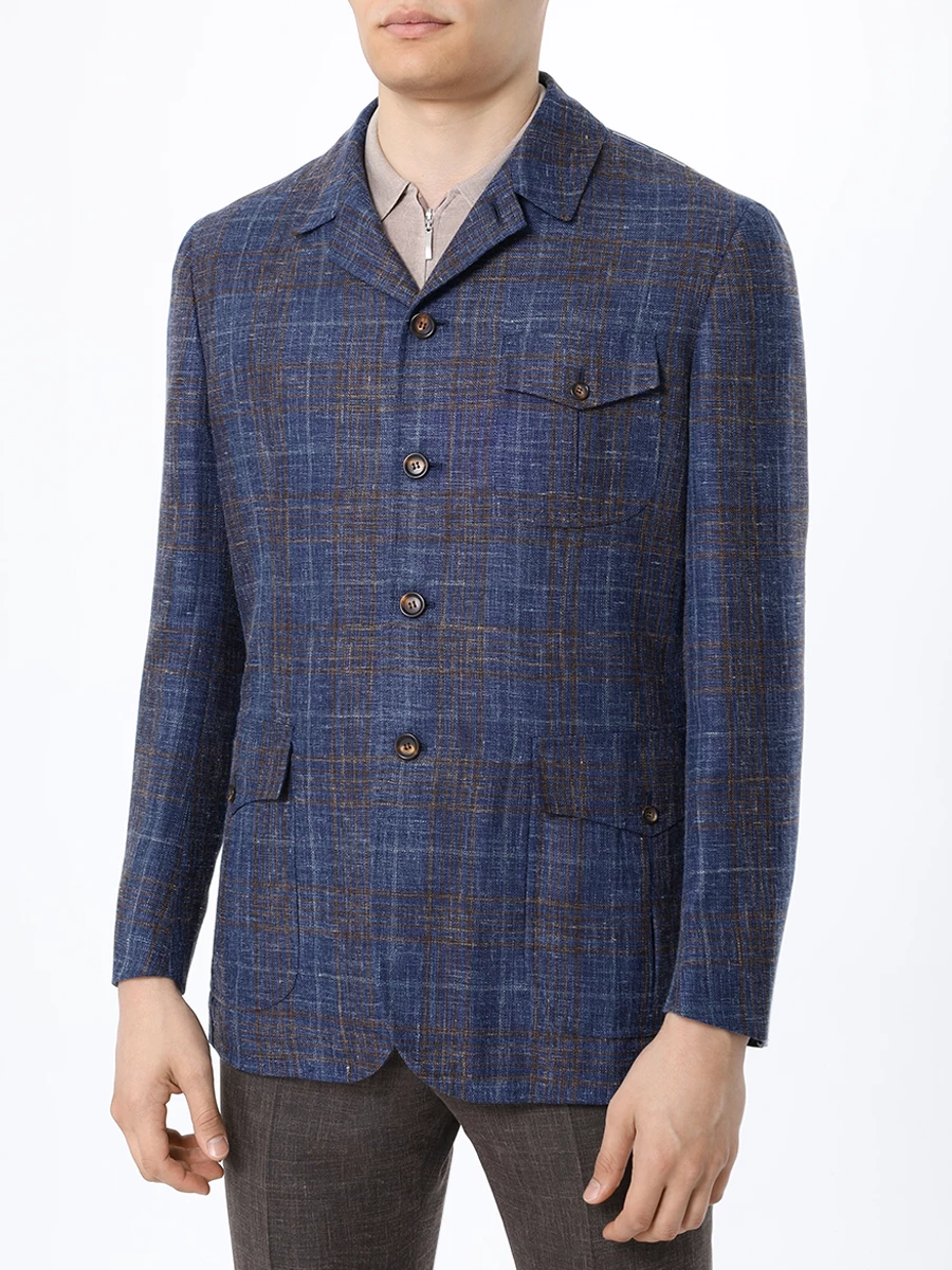 Пиджак шерстяной STILE LATINO GUTRIPOLI GM12451 B30 б Синий  Фото 4