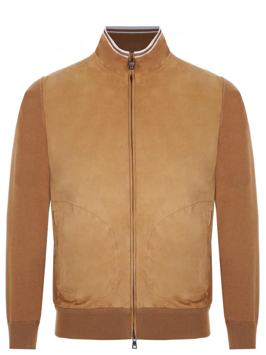Кардиган на молнии FIORONI CASHMERE MTP24644E1 0017 Коричневый 
