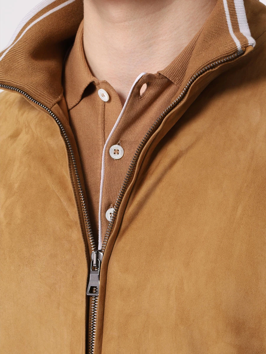 Кардиган на молнии FIORONI CASHMERE MTP24644E1 0017 Коричневый  Фото 5