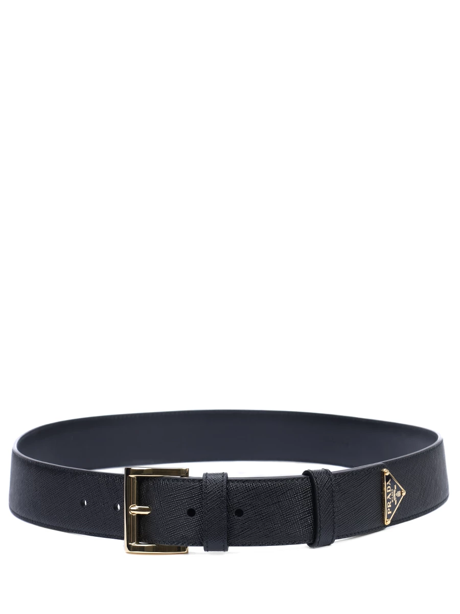 Ремень кожаный PRADA 1CC545053 F0002 Черный  Фото 2