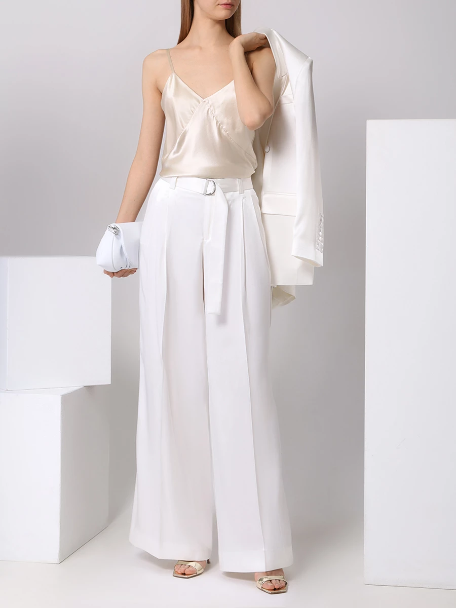 Топ шелковый JACOB LEE WST092SS24PW Бежевый  Фото 2