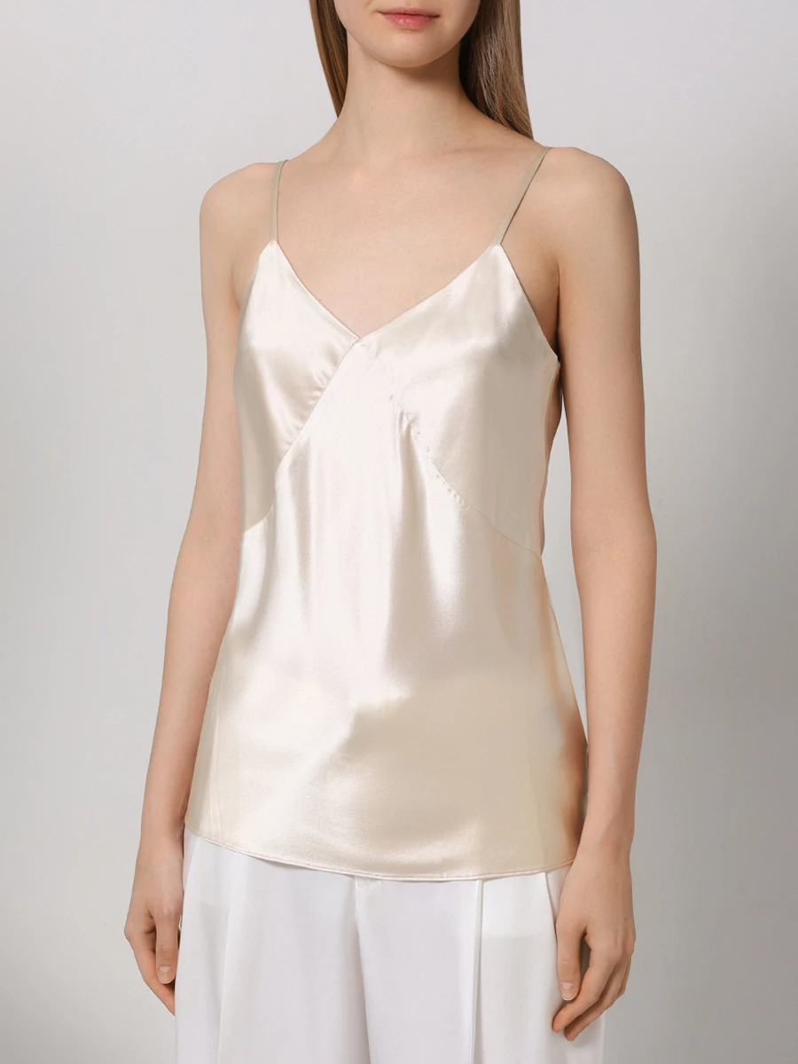 Топ шелковый JACOB LEE WST092SS24PW Бежевый  Фото 4