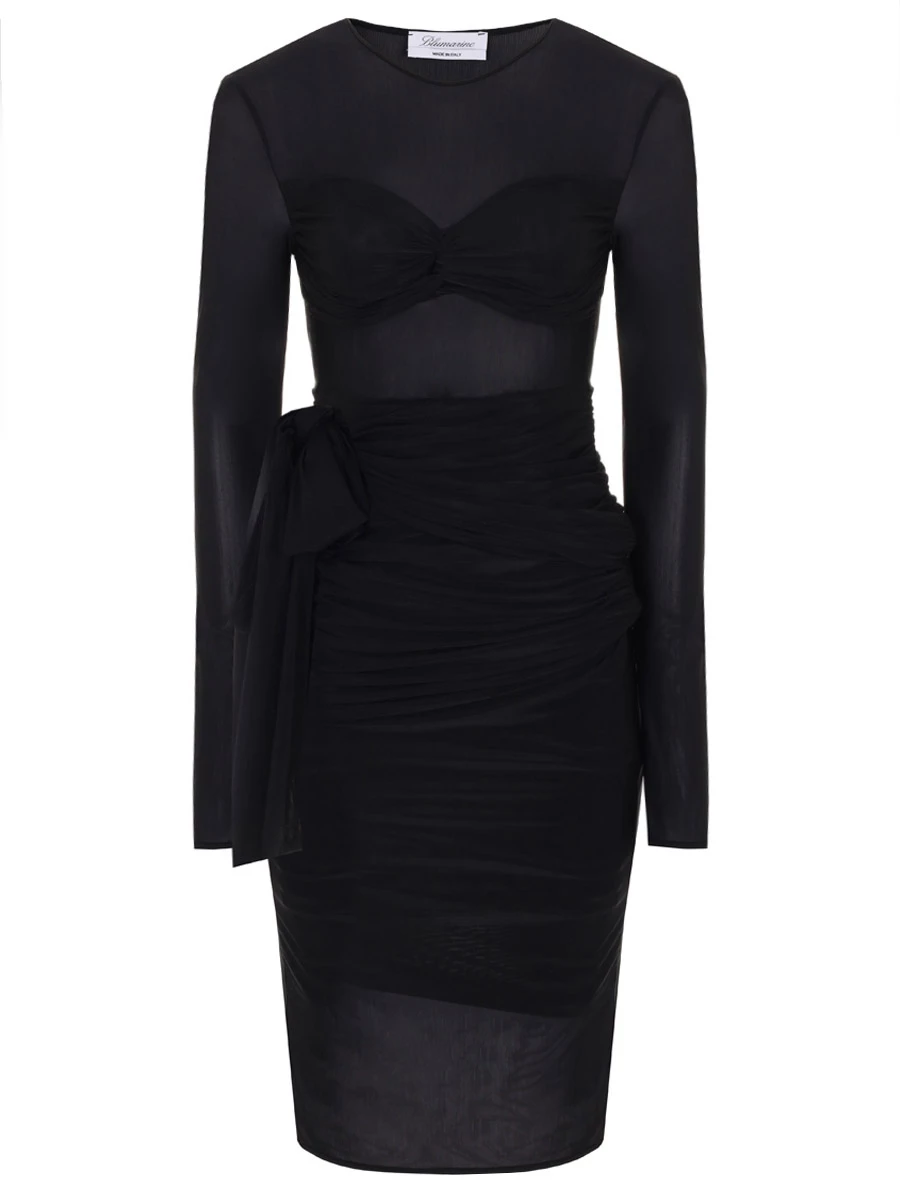 Платье однотонное BLUMARINE P42 2A443A N00990 Черный 