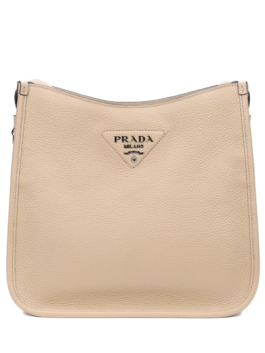 Сумка кожаная PRADA 1BC073VFOO2DKV F02YP Бежевый 