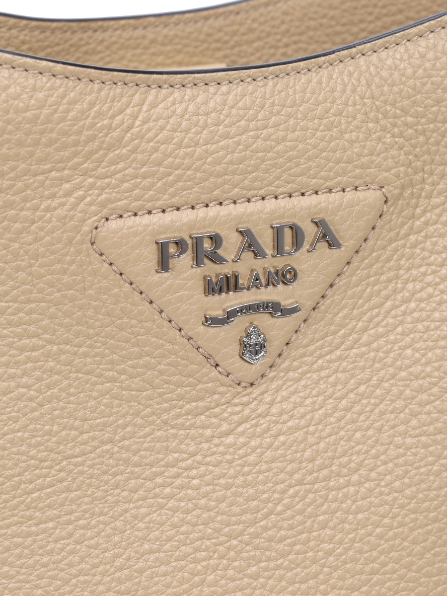 Сумка кожаная PRADA 1BC073VFOO2DKV F02YP Бежевый  Фото 5