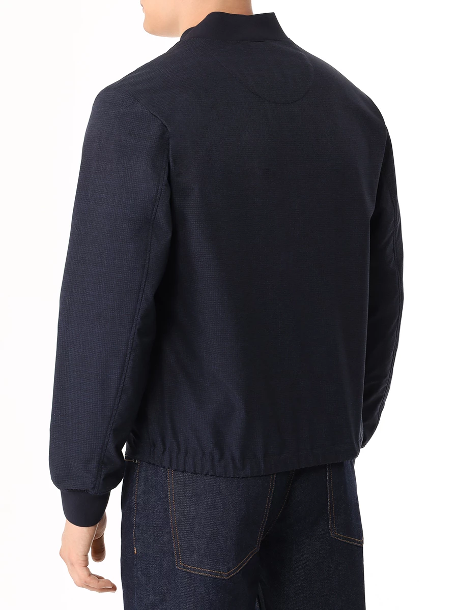 Бомбер Slim Fit однотонный BOSS 50513897/404 Синий  Фото 3