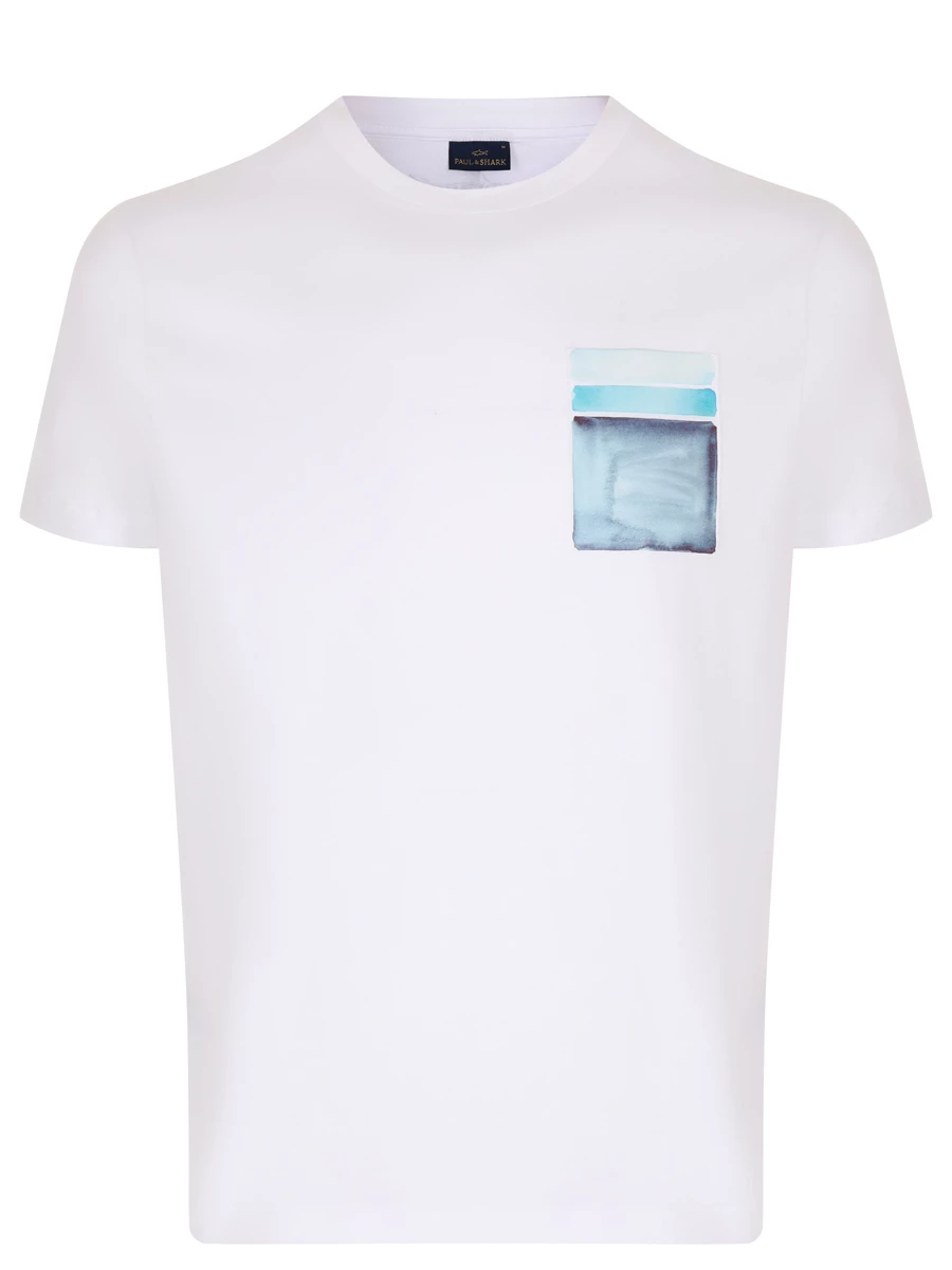 

Футболка хлопковая с принтом, Белый, 24411131/010