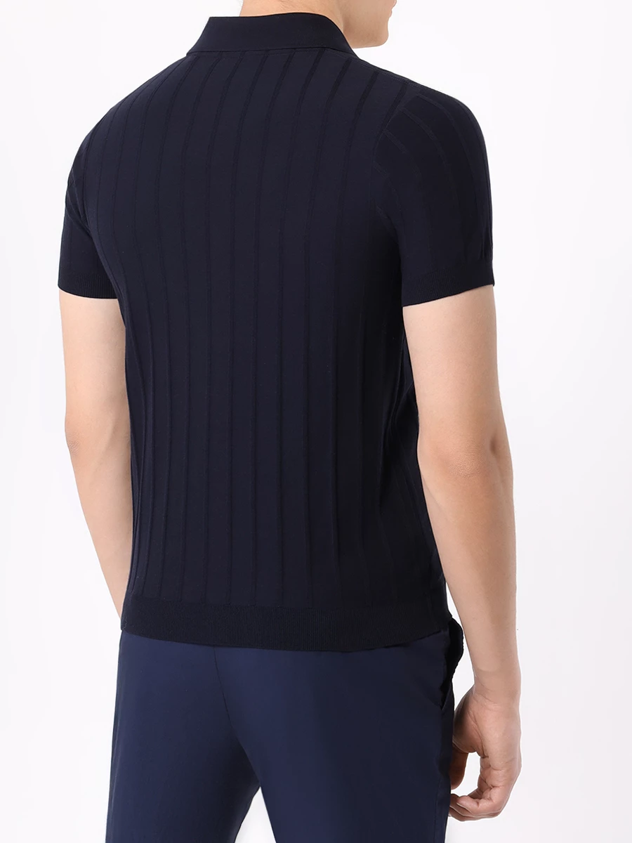 Поло хлопковое PAUL & SHARK 24411601/013 Синий  Фото 3