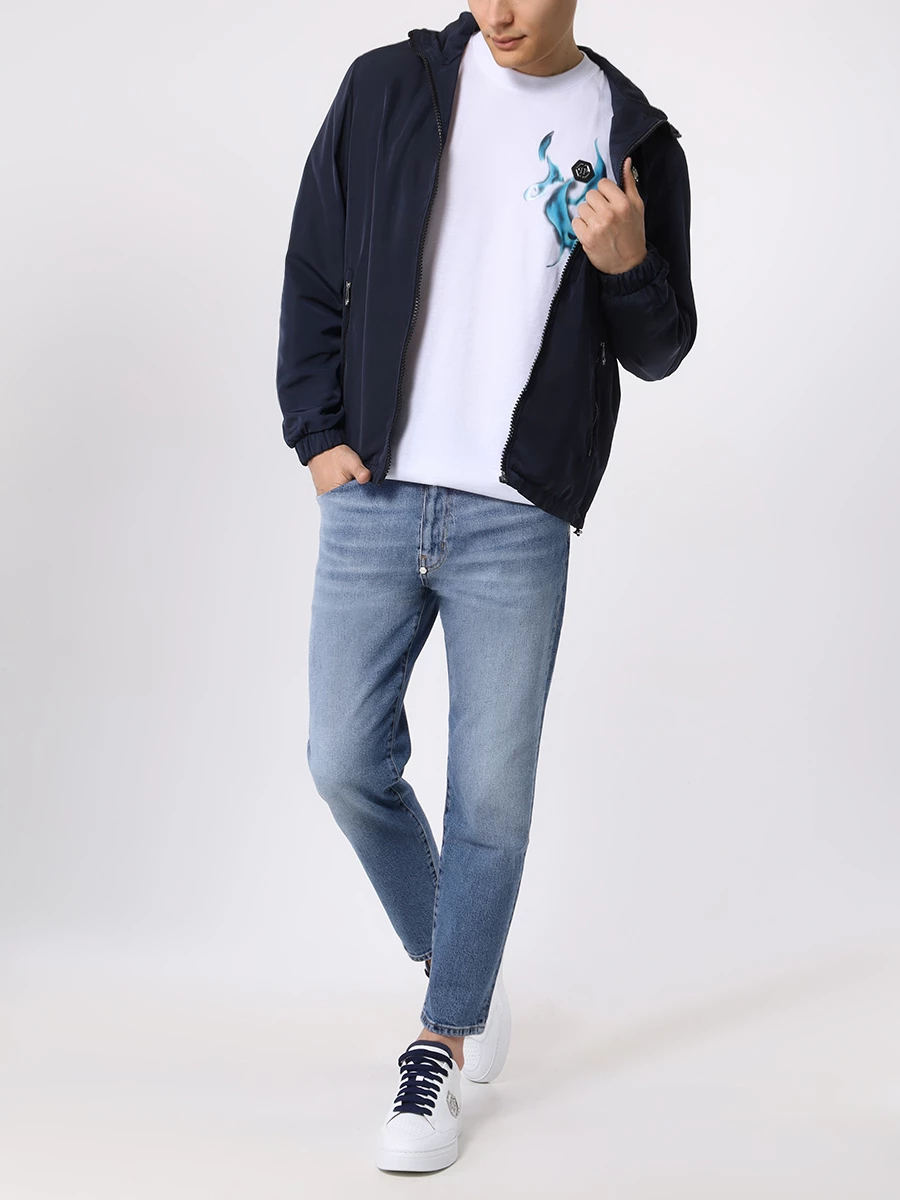 Футболка хлопковая PHILIPP PLEIN MTK6793/01 Белый  Фото 2