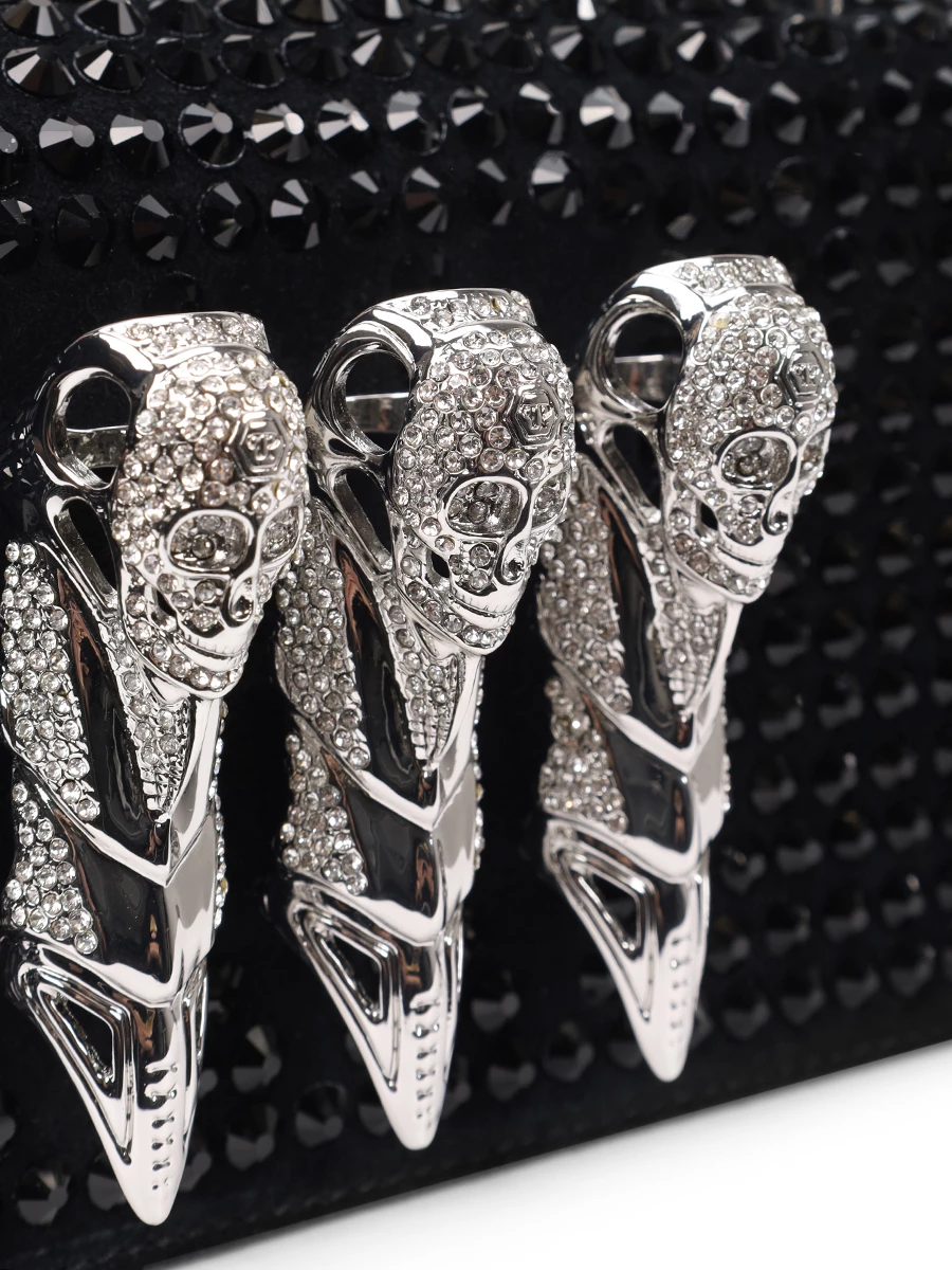 Сумка кожаная PHILIPP PLEIN WBA1840/02 Черный  Фото 5