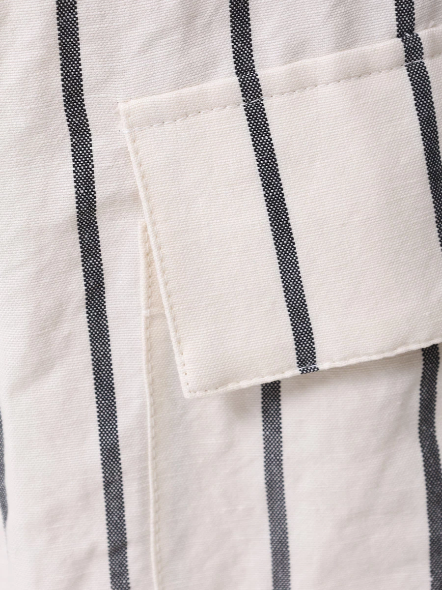 Костюм из хлопка и льна BRUNELLO CUCINELLI MH5632721/ MH563P8561 C001 Белый  Фото 8