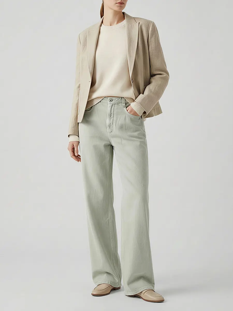 Джинсы хлопковые BRUNELLO CUCINELLI ML996P5892 C9594 Зеленый  Фото 2
