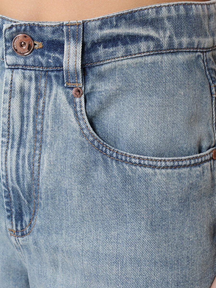 Джинсы Relaxed Fit хлопковые BRUNELLO CUCINELLI M0H72P5892 C8326 Голубой  Фото 5