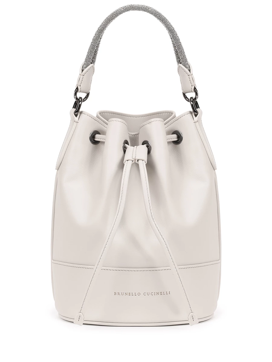 Сумка кожаная BRUNELLO CUCINELLI MBHED2580 C9593 Серый 