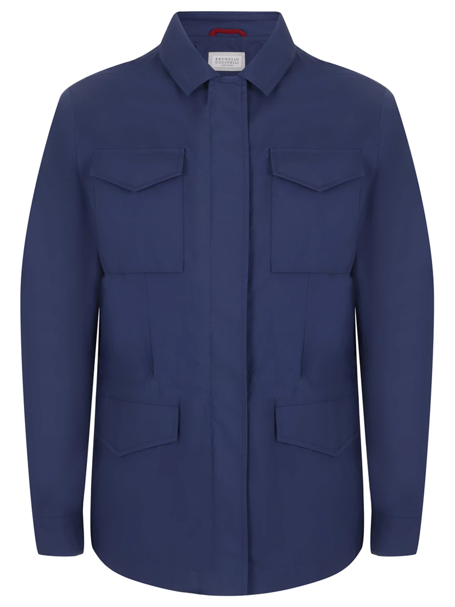 Куртка однотонная BRUNELLO CUCINELLI MB4036189 C418 Синий 