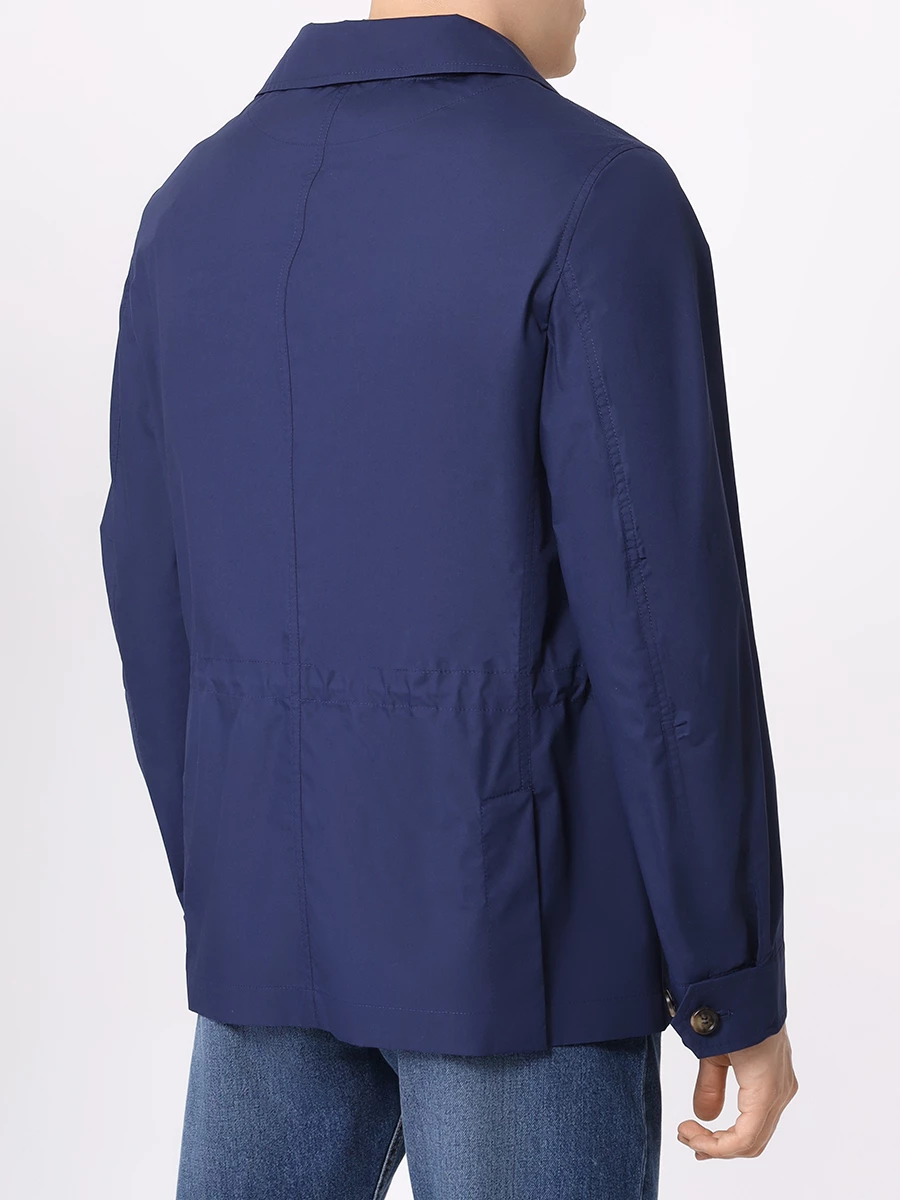 Куртка однотонная BRUNELLO CUCINELLI MB4036189 C418 Синий  Фото 3