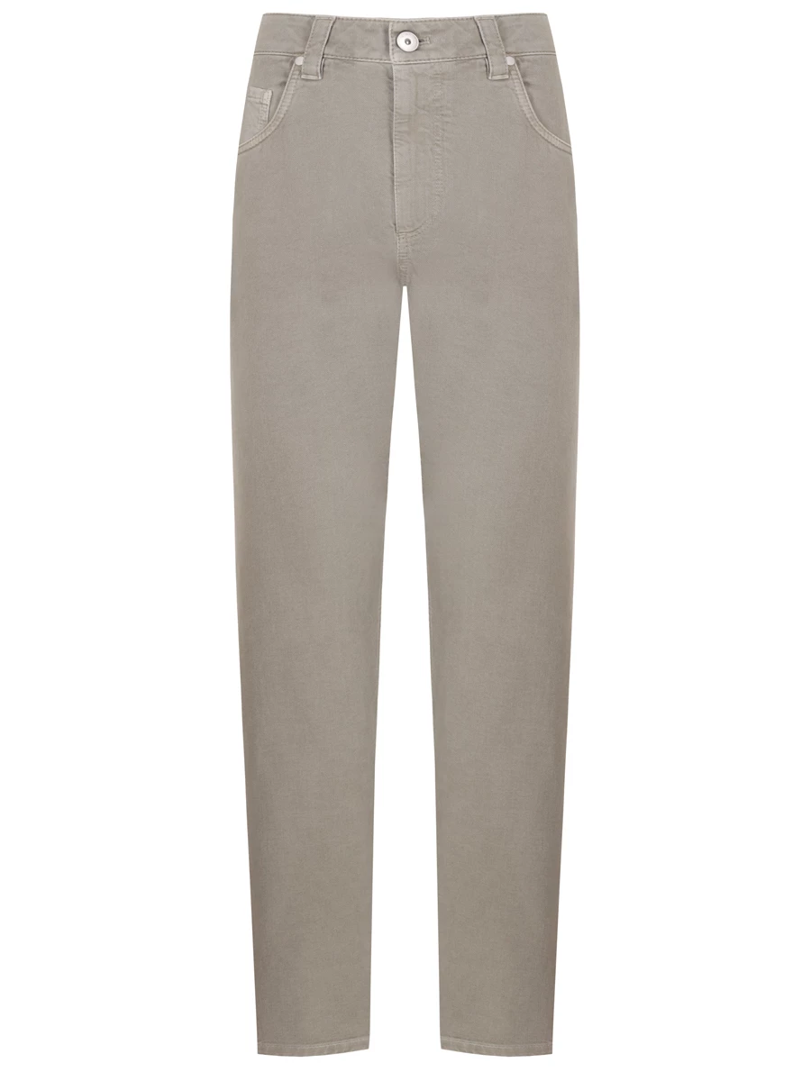 Джинсы хлопковые BRUNELLO CUCINELLI M0H43P5797 C8964 Зеленый 