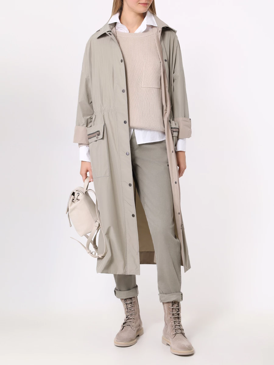 Джинсы хлопковые BRUNELLO CUCINELLI M0H43P5797 C8964 Зеленый  Фото 2