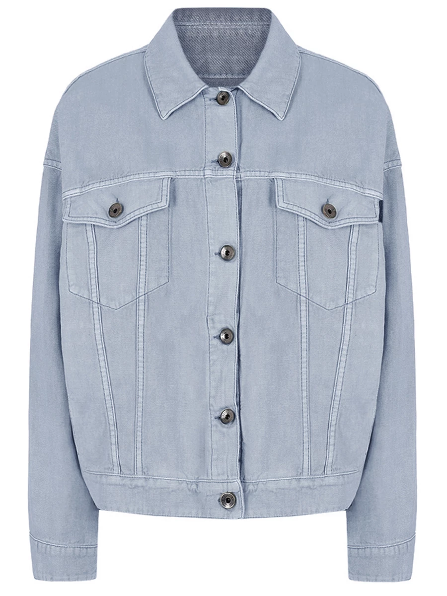 Куртка из хлопка и льна Brunello Cucinelli