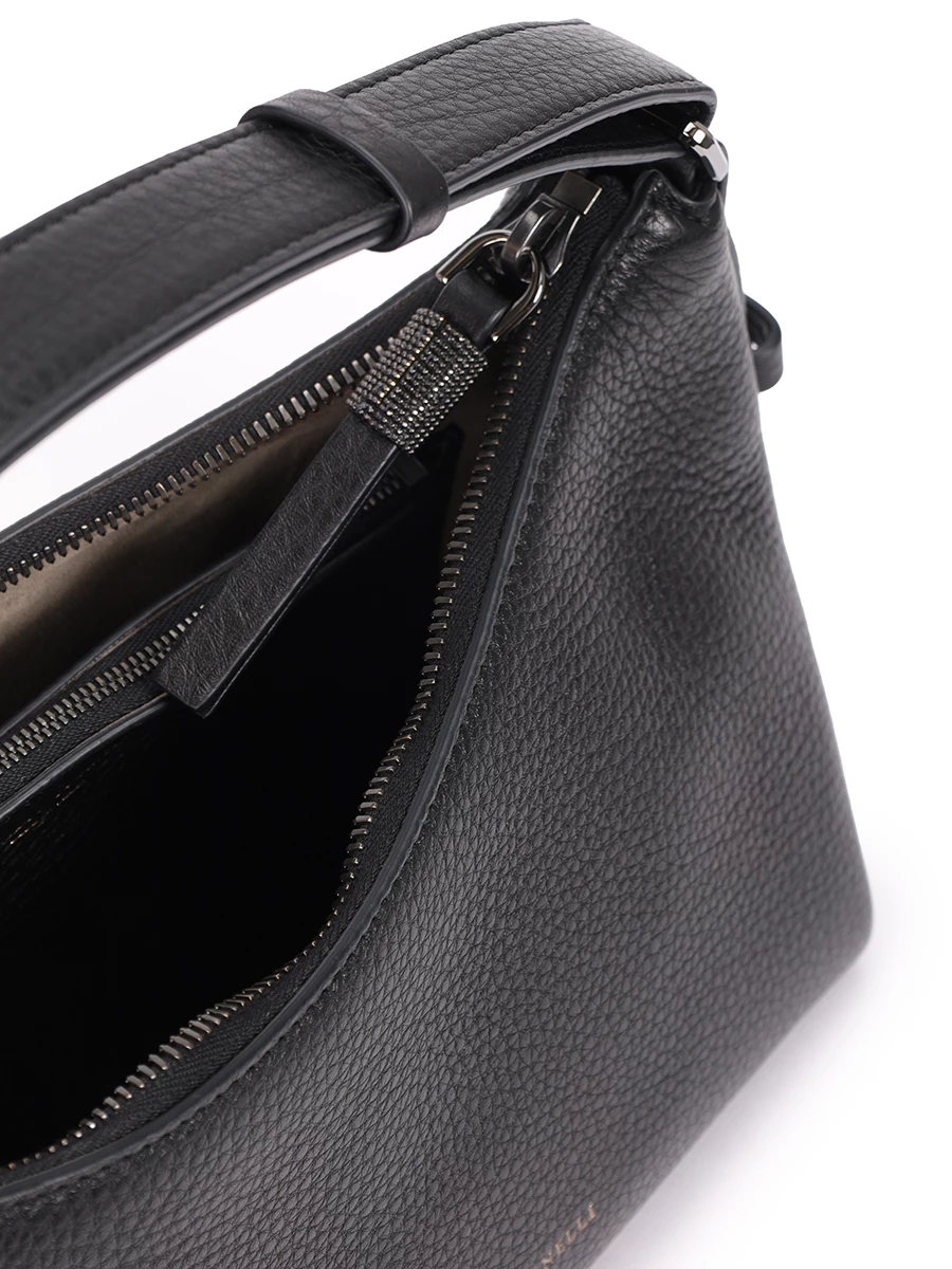 Сумка кожаная BRUNELLO CUCINELLI MBVND2546 C101 Черный  Фото 4