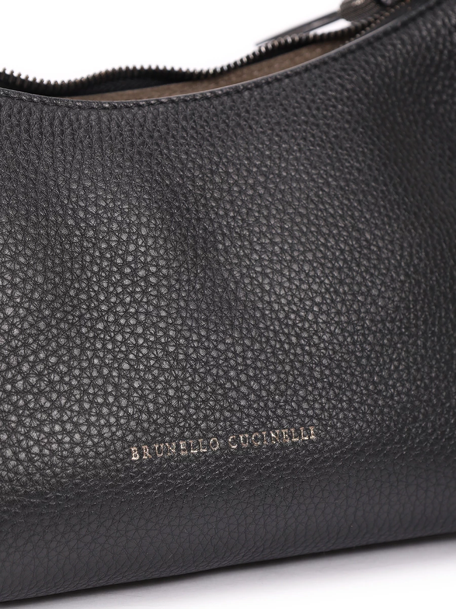 Сумка кожаная BRUNELLO CUCINELLI MBVND2546 C101 Черный  Фото 5