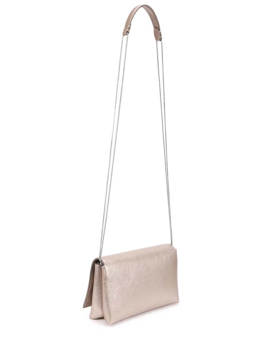 Клатч кожаный BRUNELLO CUCINELLI MBLND2505 C9104 Серебряный  Фото 3