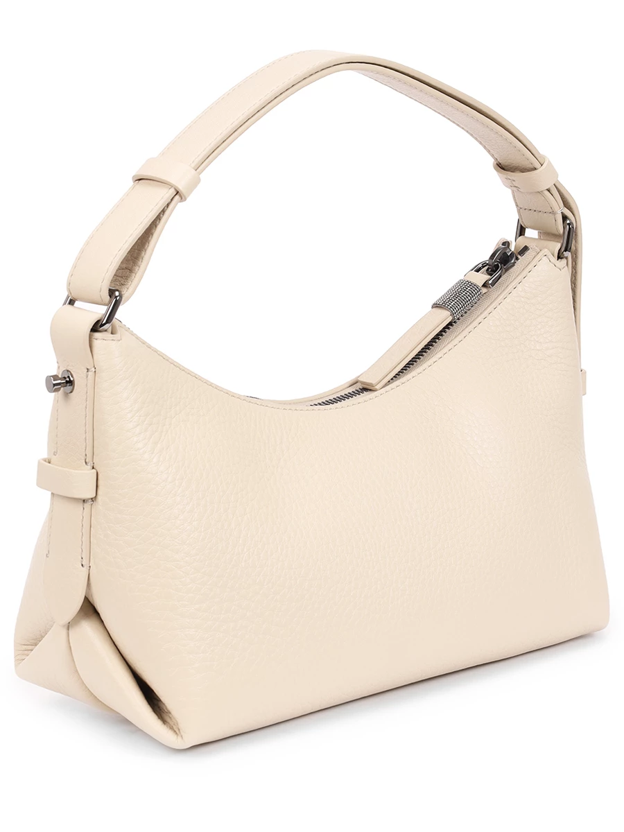 Сумка кожаная BRUNELLO CUCINELLI MBVND2546 C8905 Бежевый  Фото 3