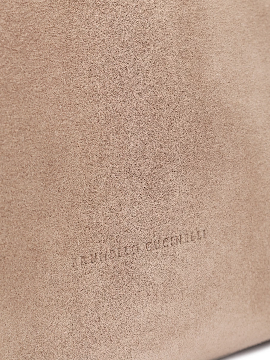 Сумка замшевая BRUNELLO CUCINELLI MBDLD2503 CXM64 Бежевый  Фото 5