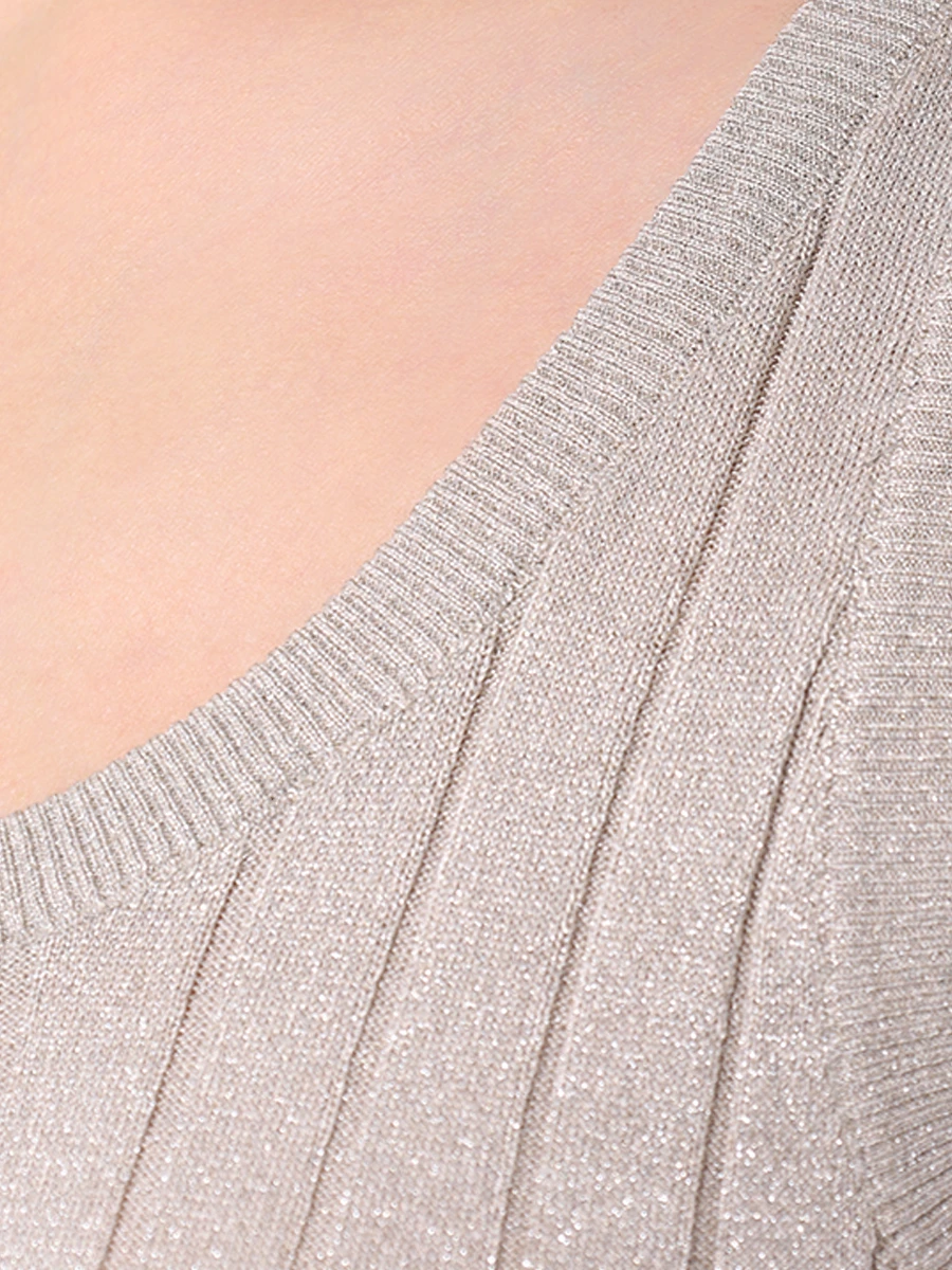 Топ шелковый BRUNELLO CUCINELLI MPZ862200 C1621 Бежевый  Фото 5