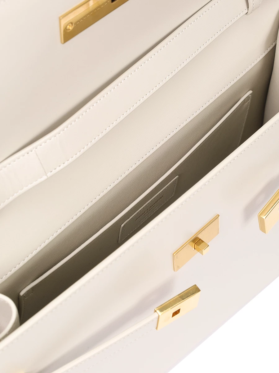 Сумка кожаная SAINT LAURENT 5792710SX0W 9207 Кремовый  Фото 4