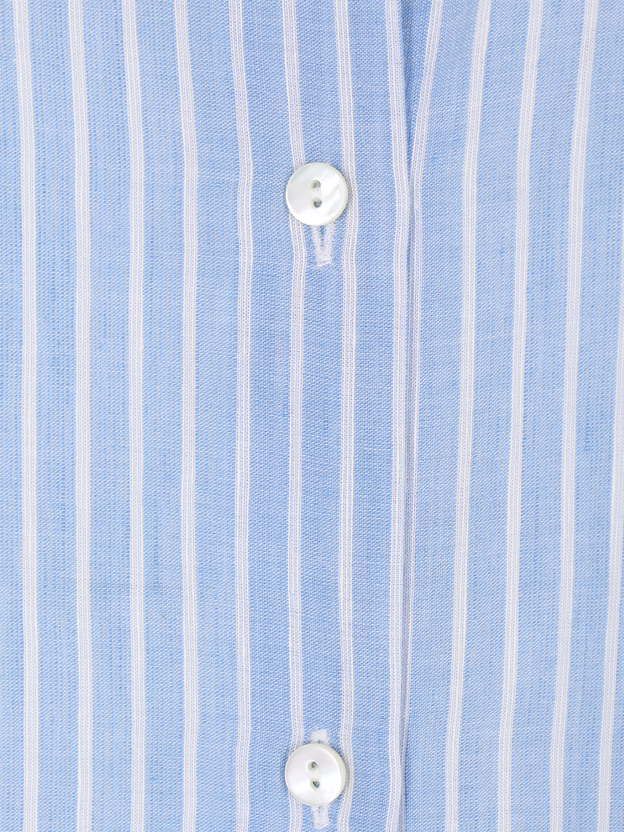 Рубашка из лиоцелла и льна ELENA MIRO 5040P0 7372 2, размер 52, цвет голубой - фото 4
