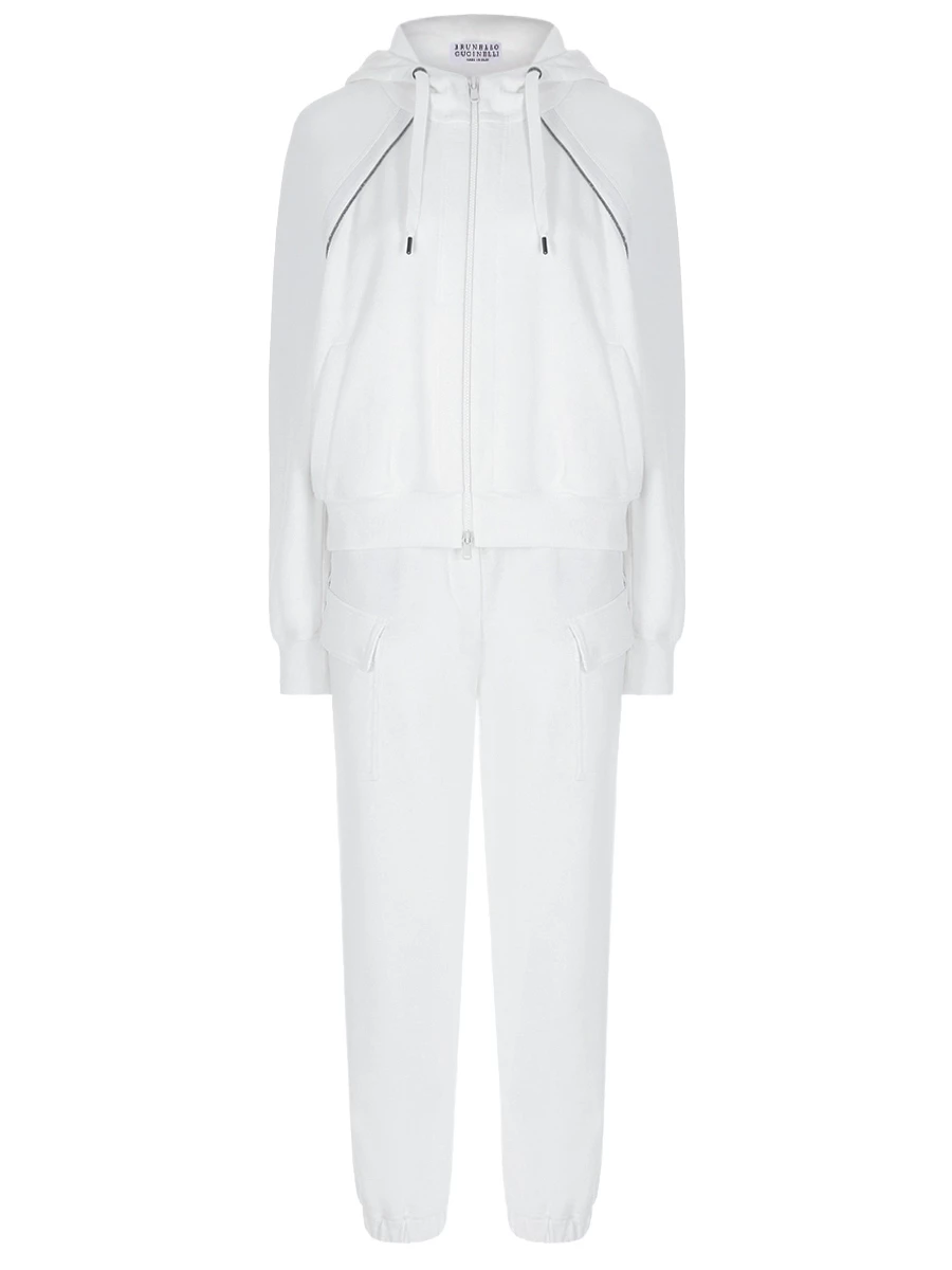 Костюм хлопковый BRUNELLO CUCINELLI MN05NEM506/MN05NEM599 C7220 Белый 