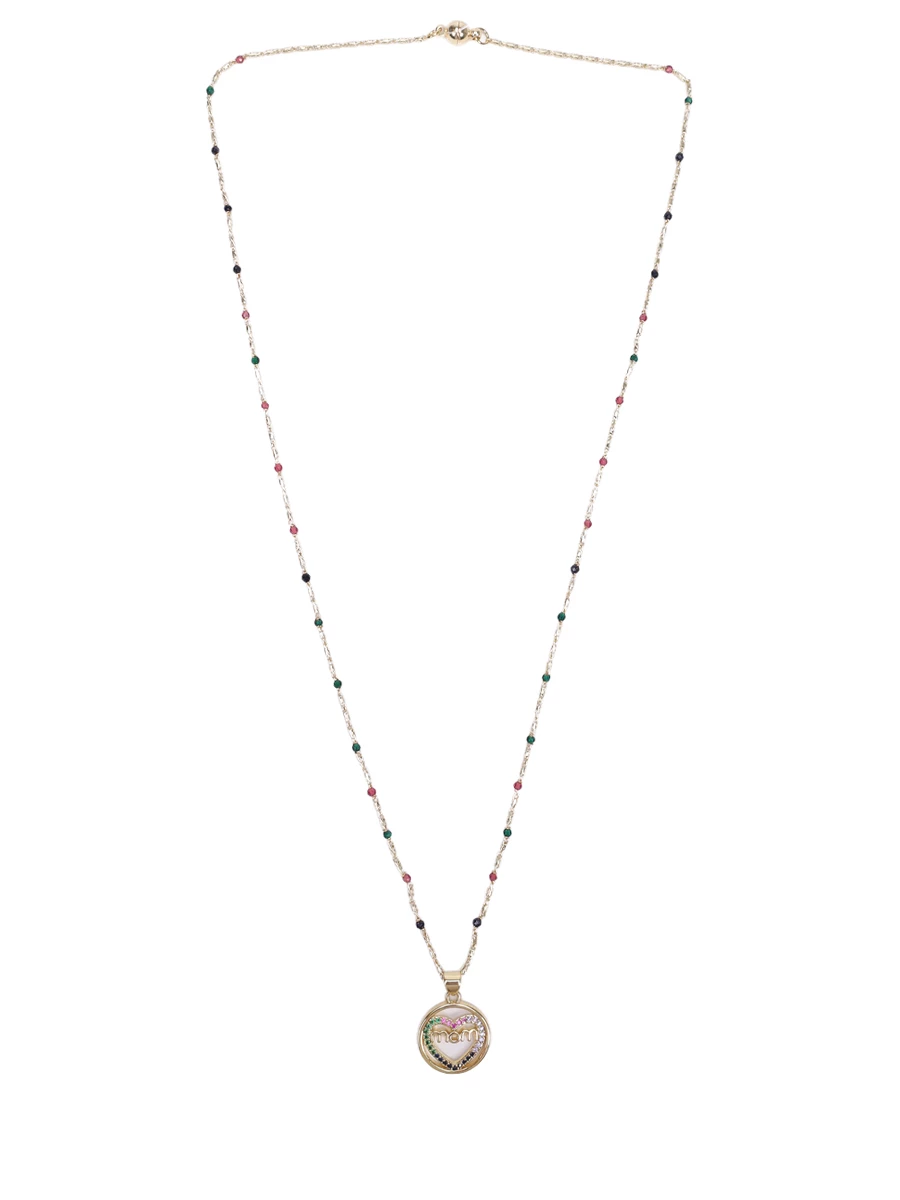 

Цепочка с подвеской Love Mom, Золотой, SF04 00 0035G