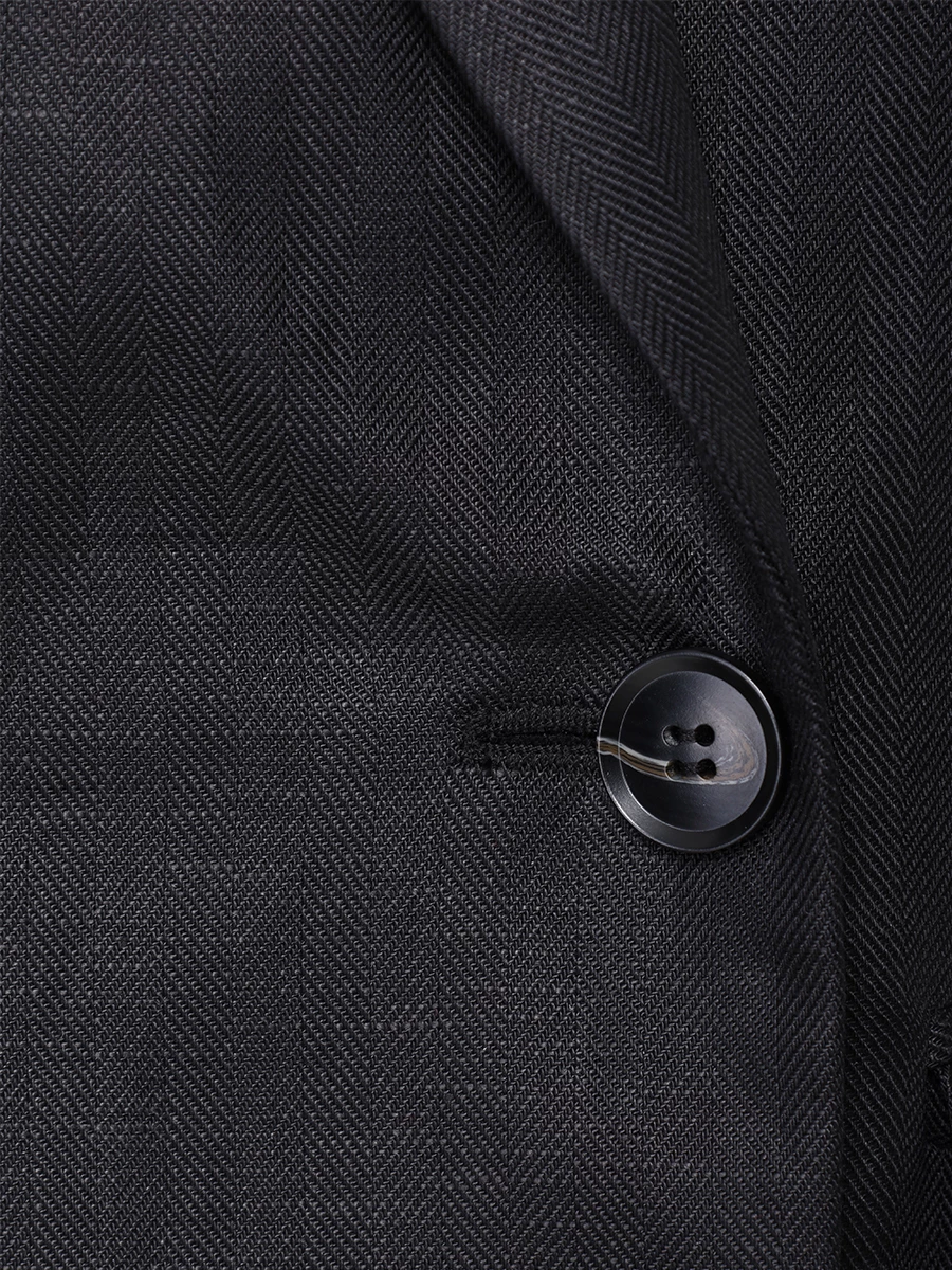 Пиджак из тенселя и льна SEVEN LAB SJO.02.900.351, размер 44, цвет черный - фото 6