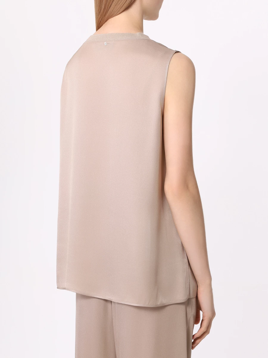 Топ однотонный LORENA ANTONIAZZI TS01AE_3612 178 Бежевый  Фото 3