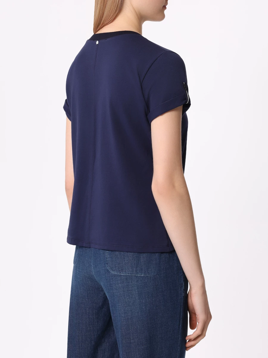 Футболка хлопковая LORENA ANTONIAZZI E2456TS48A_9889 580 Синий  Фото 3