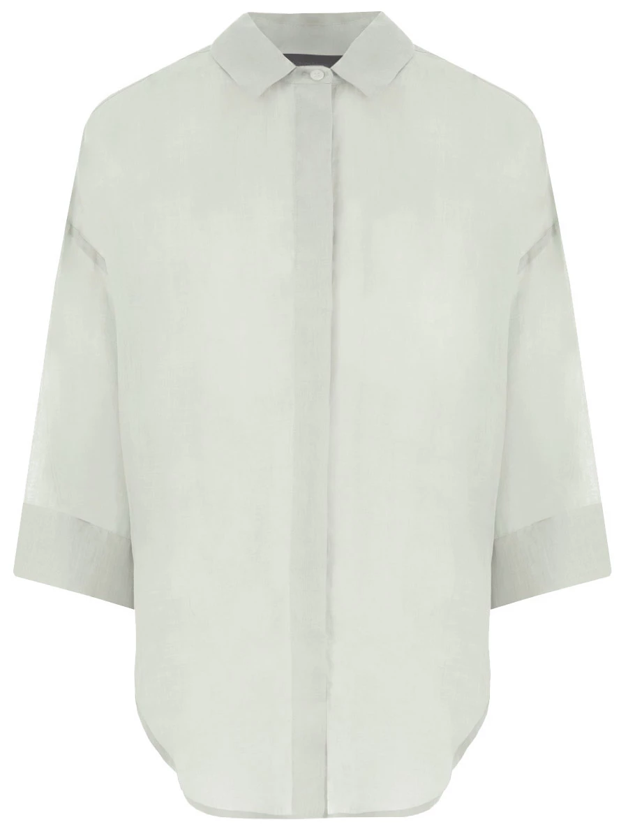 Блуза из рами LORENA ANTONIAZZI E2447CA58A_4248 608, размер 48, цвет мятный - фото 1
