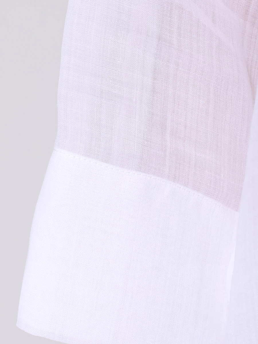 Блуза из рами LORENA ANTONIAZZI E2447CA58A_4248 100, размер 42, цвет белый - фото 6