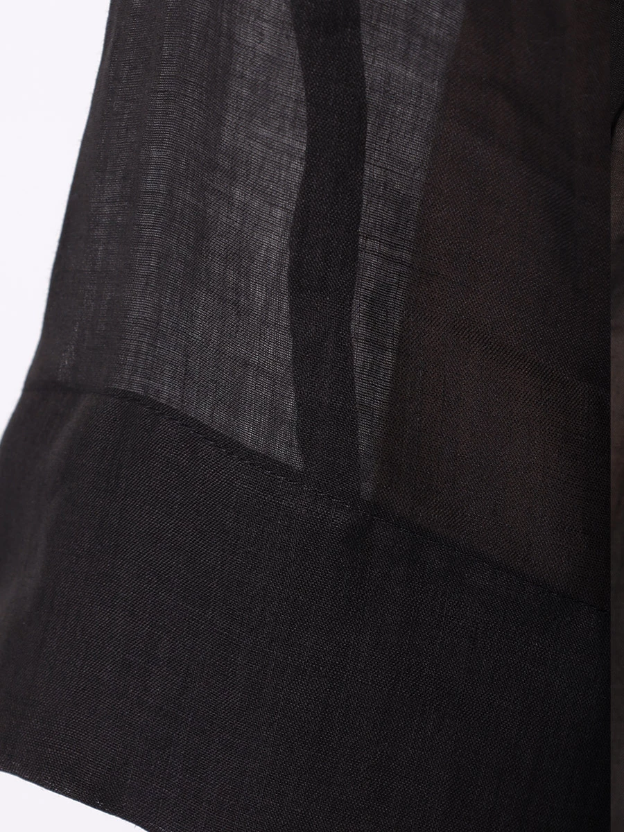 Блуза из рами LORENA ANTONIAZZI E2447CA58A_4248 999, размер 42, цвет черный - фото 6