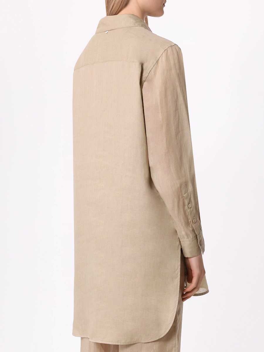 Блуза из рами LORENA ANTONIAZZI E2447CA44A_4248 176, размер 50, цвет бежевый - фото 3