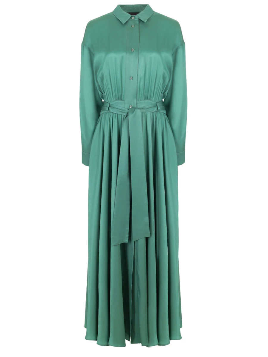 Платье однотонное LORENA ANTONIAZZI E2444AB83B/3612 614 Зеленый 