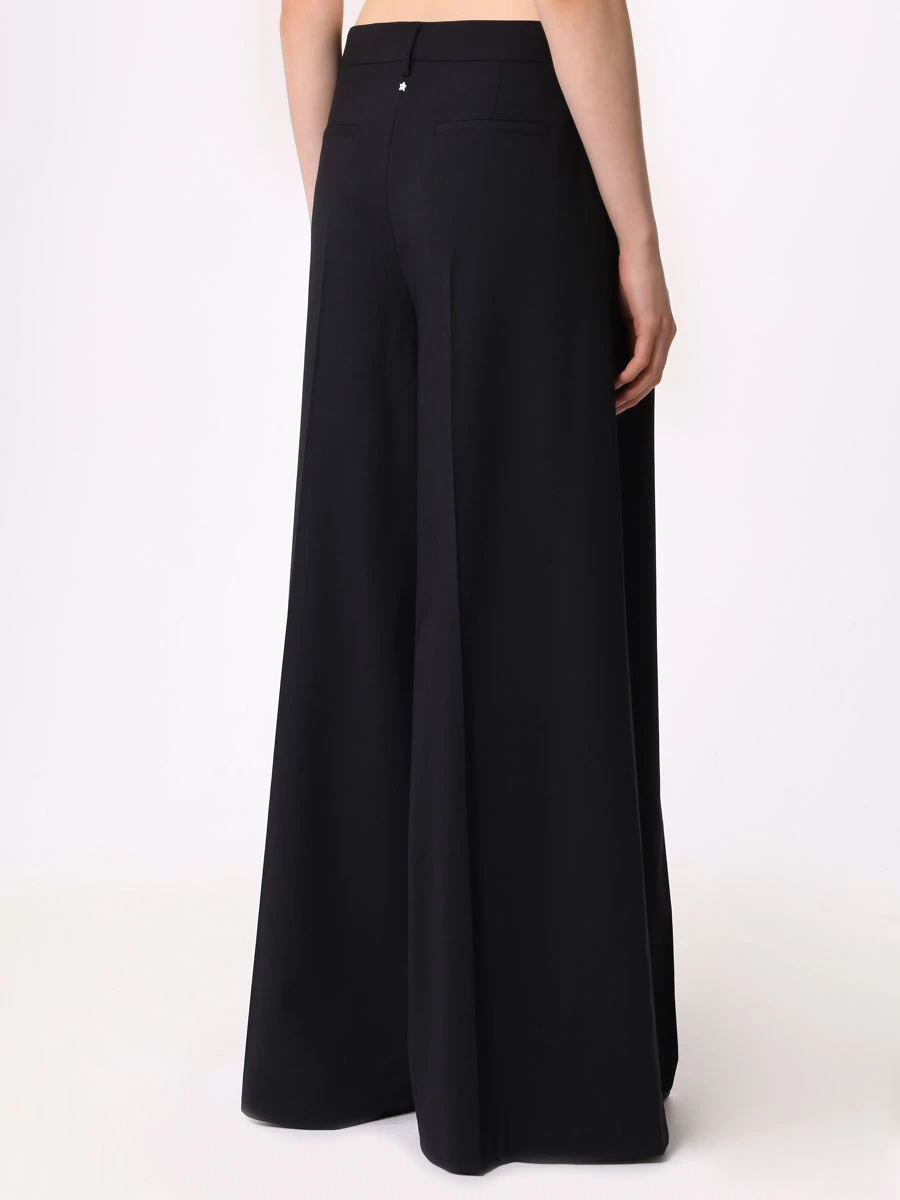 Брюки шерстяные LORENA ANTONIAZZI N2484PA79AP/3180/0999 Черный  Фото 3