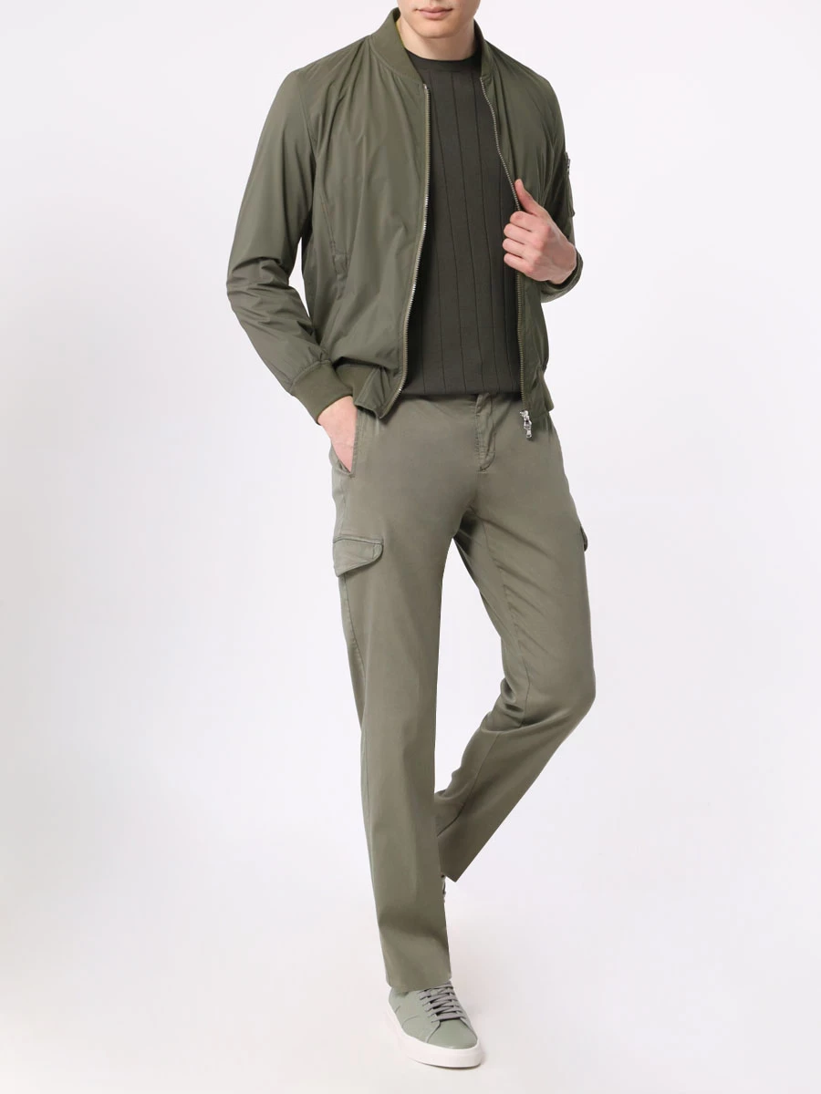 Футболка шелковая BARBA 24129/488 Зеленый  Фото 2