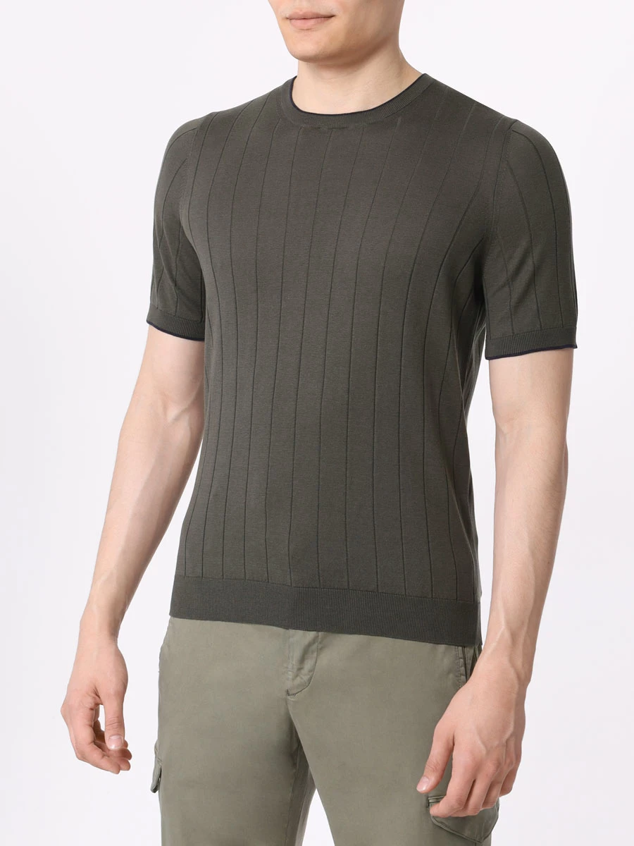 Футболка шелковая BARBA 24129/488 Зеленый  Фото 4